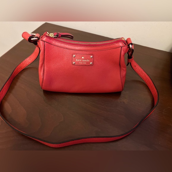 Kate Spade Red Cross Body Strap Rectangular classic bag - Picture 3 of 10